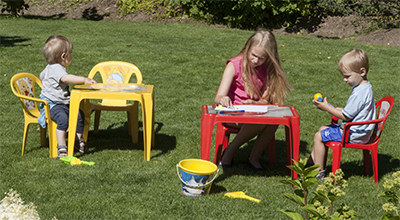 Children's chairs and tables